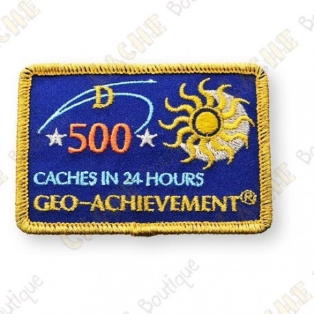 Geo Achievement® 24 Hours 500 Caches - Patch