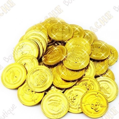 Pirate coins x 4 - Gold