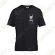 Trackable T-shirt with your Teamname, for Kids - Black