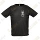 Trackable technical T-shirt with your Teamname, for Men - Black