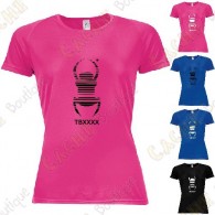 Trackable "Travel Bug" technical T-shirt for Women