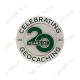 Geocoin "20 Years of Geocaching" + Tag