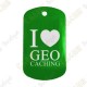 Traveler "I Love Geocaching" - Green