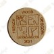 Wooden coin - GeoChristmas icons