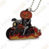 Halloween Cache Buddy Travel Tag - Bad to the Bone