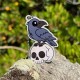 Halloween Cache Buddy Travel Tag - Edgar the Crow
